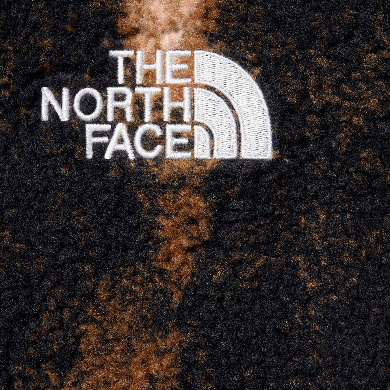 Supreme®/The North Face® Bleached Denim Print Fleece Jacket view 4